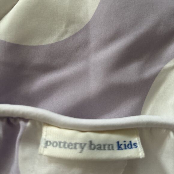 Pottery Barn Kids Lavender cozy dot Diamond Quilted Comforter + ShamsFull/ Queen - Picture 5 of 8